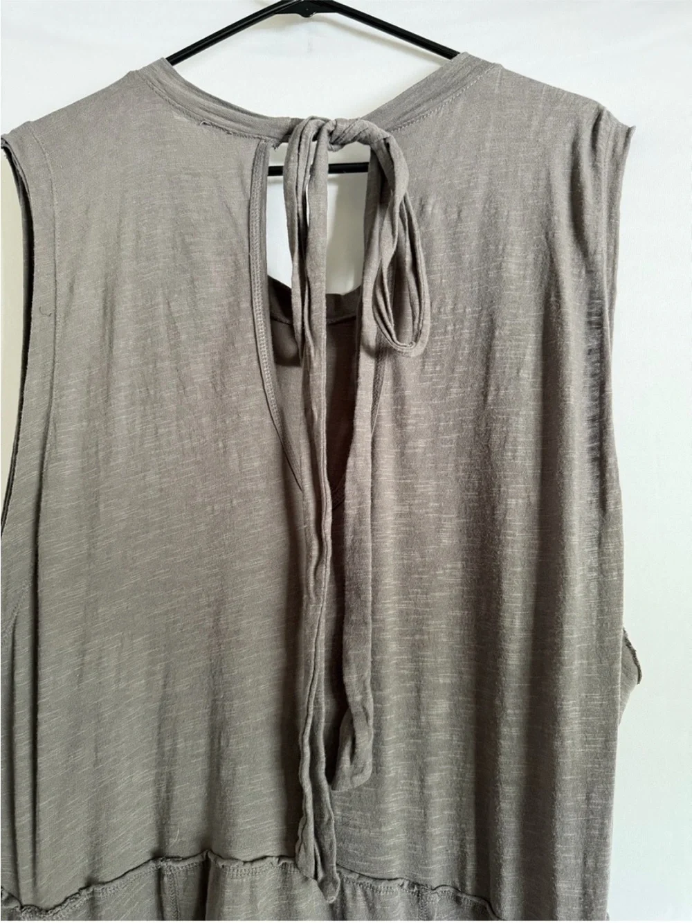Free People Sleeveless Taupe Jumpsuit